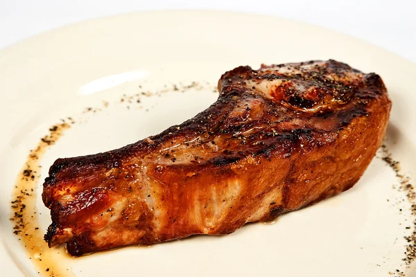 Kovbojský žebro steak — Stock fotografie