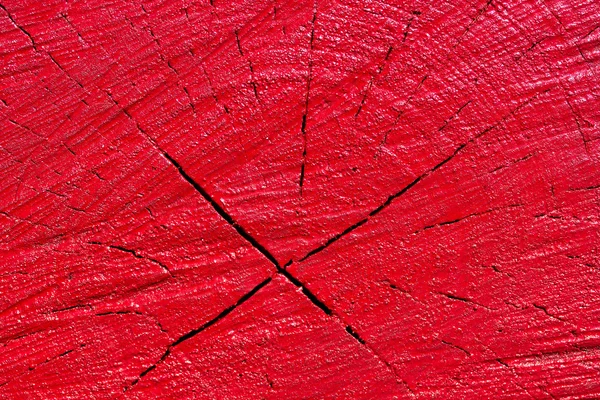 Red painted wood texture — Stock Photo, Image