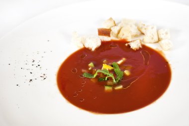 croutons soğuk çorba