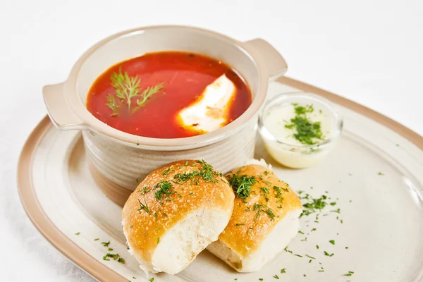 Oekraïense borsch — Stockfoto