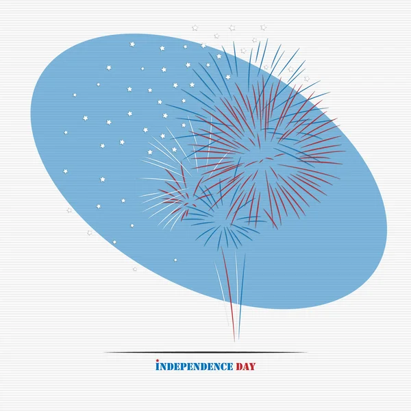 Självständighetsdagen fyrverkeri — Stock vektor