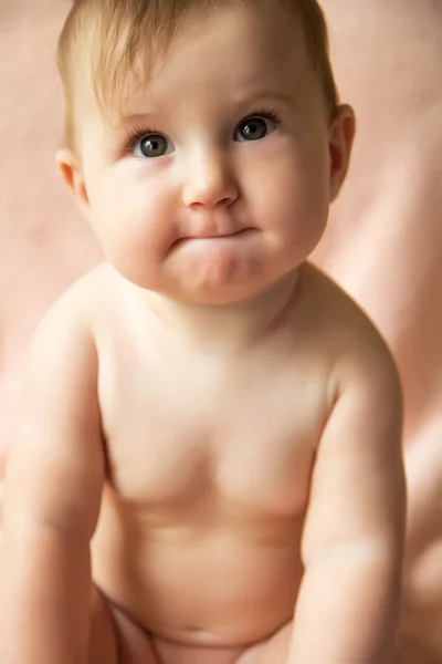 Portrait of cute baby girl — Stock Photo, Image