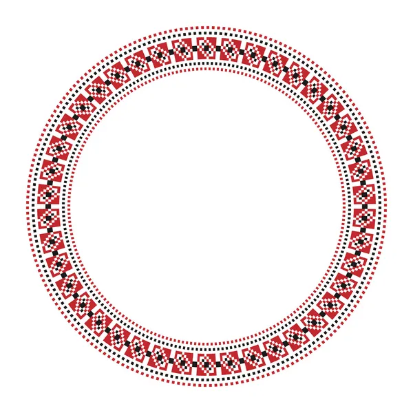 geleneksel Slav yuvarlak nakış