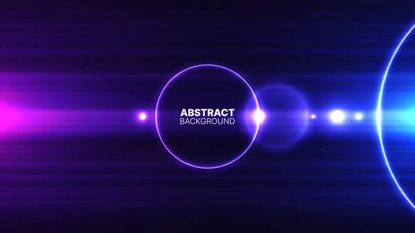 Illustration Vectorielle Fond Abstrait Bleu Violet Avec Lignes Horizontales Fusée — Image vectorielle