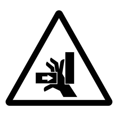 Sağ Sembol İşaretinden El Çarpması Gücü, Vektör İllüstrasyonu, Beyaz Arkaplan Etiketinde İzole EPS10. 