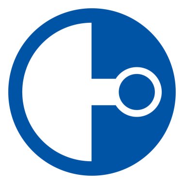 Çapa Noktası Sembol İşareti, Vektör İllüzyonu, Beyaz Arkaplan Etiketi İzole Et. EPS10 