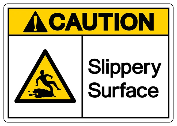 Slippery Surface Symbol Vector Illustration Isolate White Background Label Eps10 — 스톡 벡터
