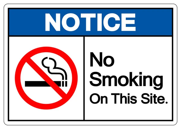 Beachten Sie Das Rauchverbot Auf Diesem Symbol Vektor Illustration Isoliert — Stockvektor