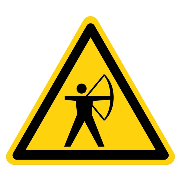 Archery Symbol Sign Vector Illustration Isolate White Background Label Eps10 — Vector de stock