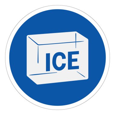 Ice Symbol Sign,Vector Illustration, Isolated On White Background Label. EPS10  