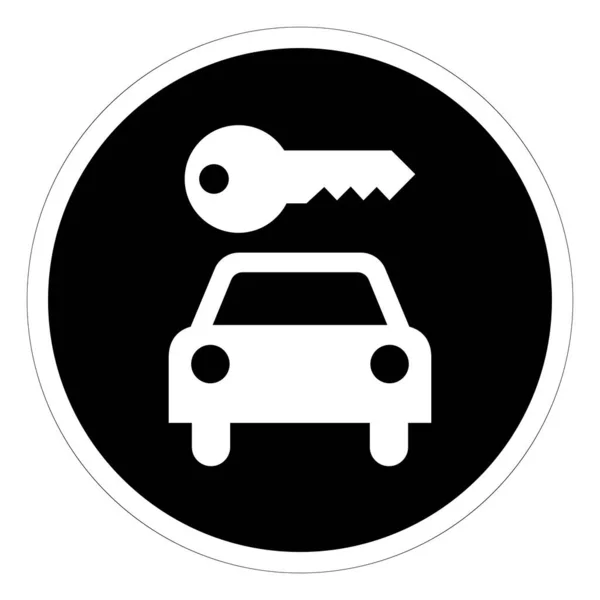 Rent Car Car Rental Graphic Symbol Sign Vector Illustration Isolated — Διανυσματικό Αρχείο