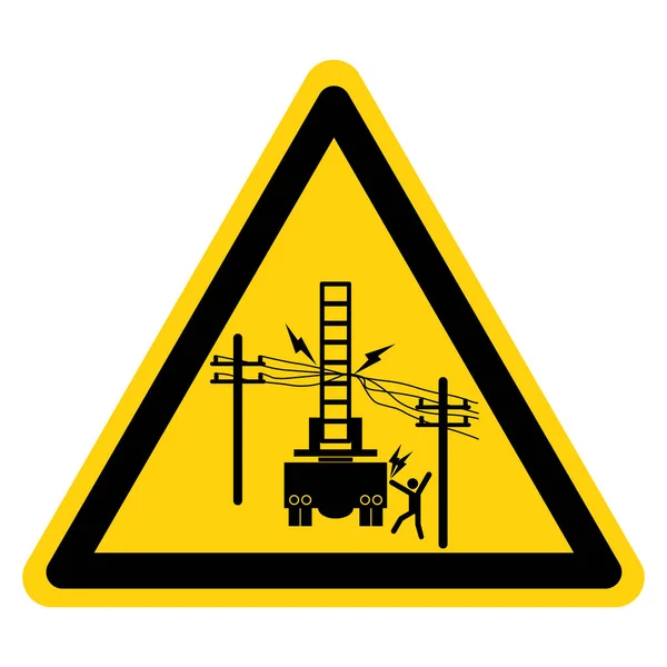 Electrocution Hazard Equipment Insulated Symbol Sign Vector Illustration Isolate White — Vettoriale Stock