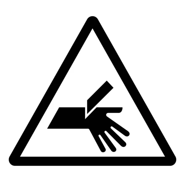 Uyarı Sembolü Şareti Vektör Llüzyonu Beyaz Arkaplan Etiketinde Zole Edilme — Stok Vektör