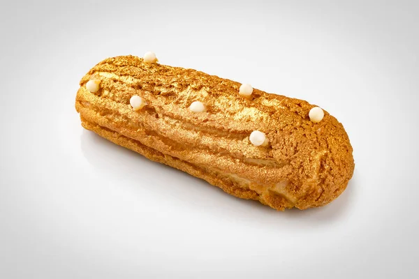 Eclair Vagyok Leves Torta Vajkrémmel — Stock Fotó