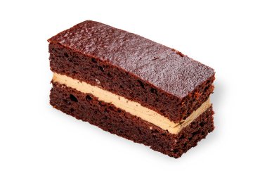 Cake. Healthy Eating. Isolated on white background