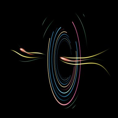 soyut, çok renkli bir daire. vektör