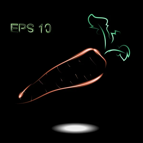 Zanahoria vectorial — Archivo Imágenes Vectoriales