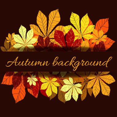 yaprak kestane toplama - siluet vektör