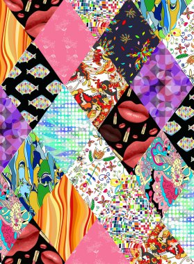 Yorgan patchwork doku.