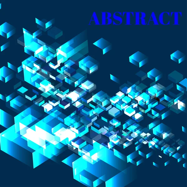 Blauer moderner geometrischer abstrakter Hintergrund — Stockvektor