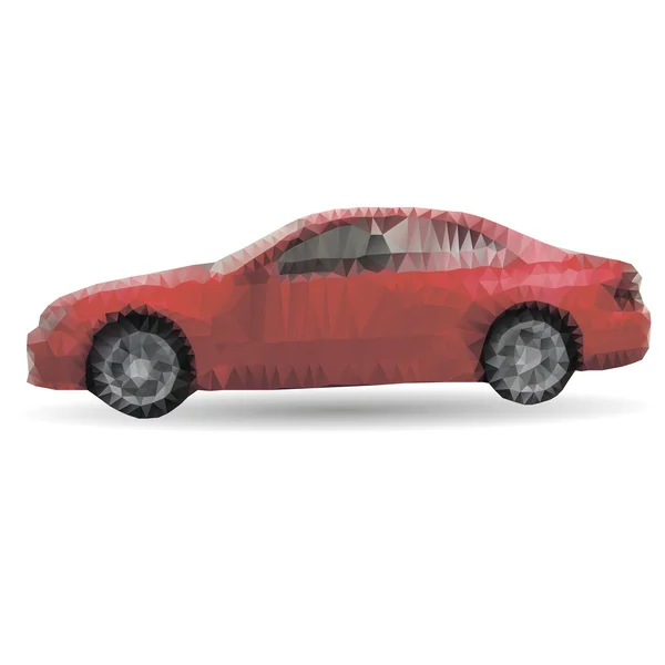 Illustration de voiture de sport abstraite rouge — Image vectorielle