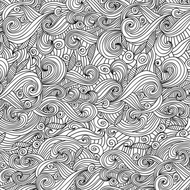 Grunge monohrome dalgalar.