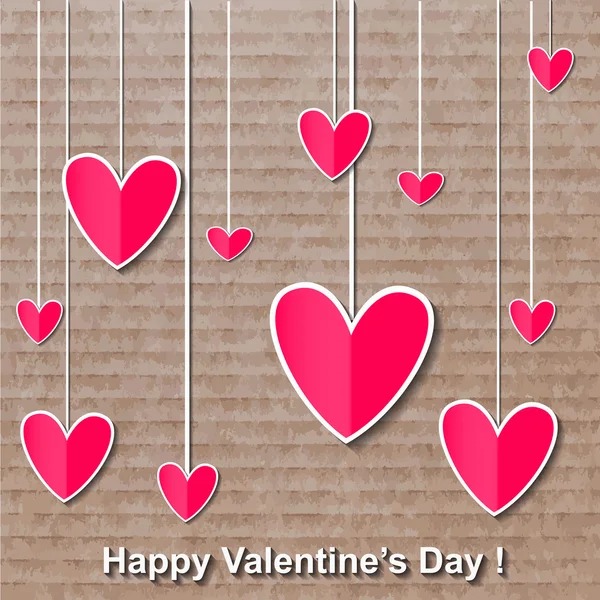 Happy valentines day card. — Stock Vector