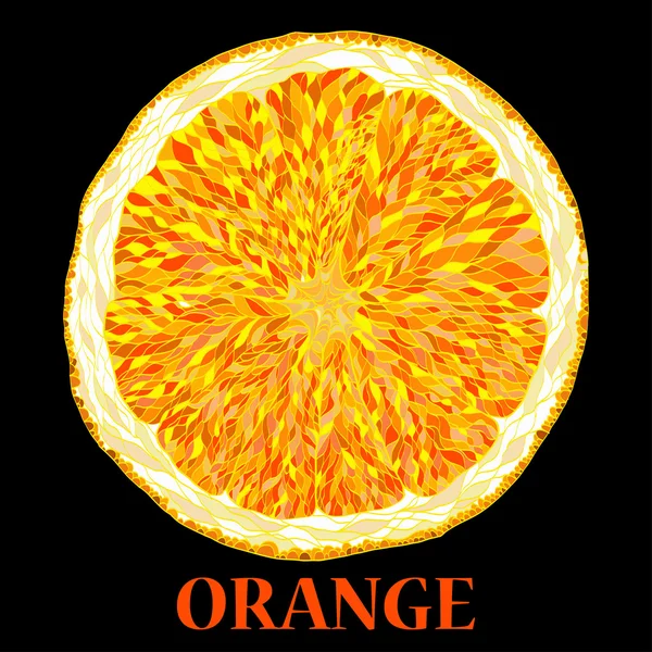Illustrazione vettoriale dei frutti arancioni . — Vettoriale Stock