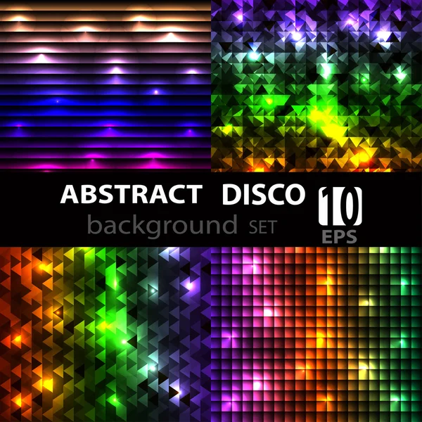 Résumé disco ensemble lumineux de fond . — Image vectorielle