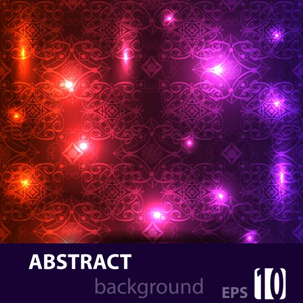 Abstract disco glowing background. — Stock Vector