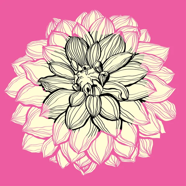 Fleur fond décoratif — Image vectorielle