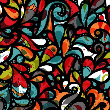 çiçek çok renkli mozaik yaprağı deseni.