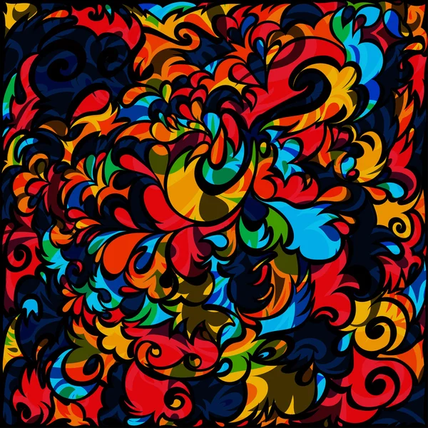 Kesän värinen tyylitelty abstrakti saumaton — vektorikuva