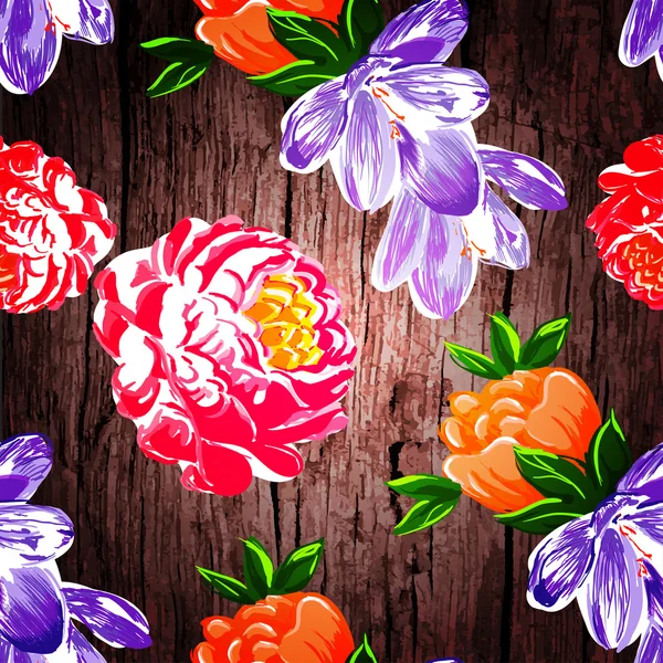 Art fleur multicolore fond — Image vectorielle