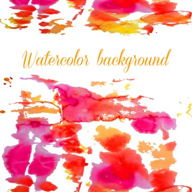 suluboya vektör arka plan. El çizimi.