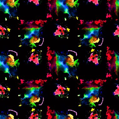 suluboya vektör desen. El çizimi.