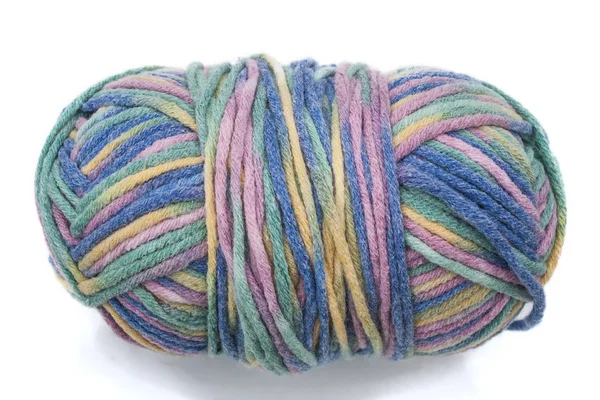 Multicolored Ball of Wool — Stock Photo, Image