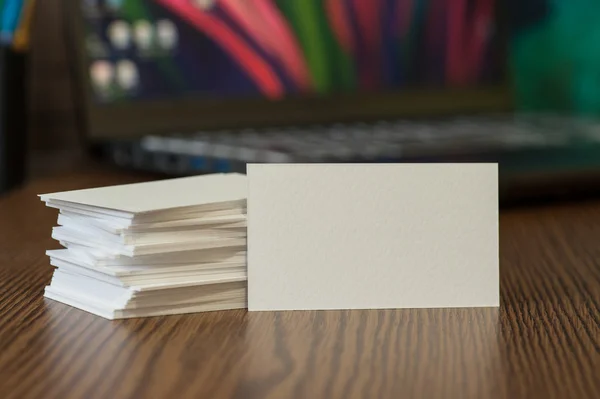 Business Card Visualization Template — Stock Photo, Image