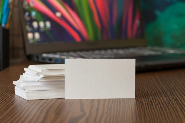 Business Card Visualization Template — Stock Photo, Image