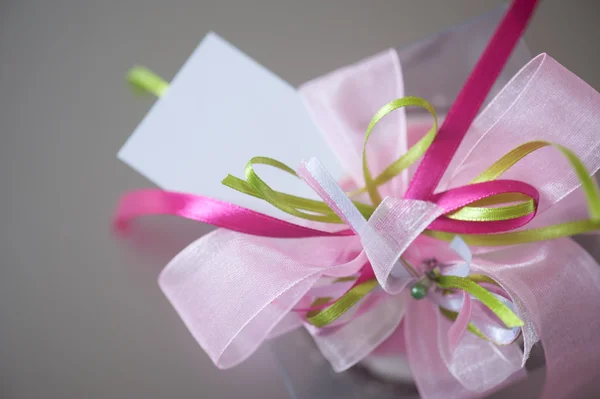 Close-up of packed gift — Stock Photo, Image