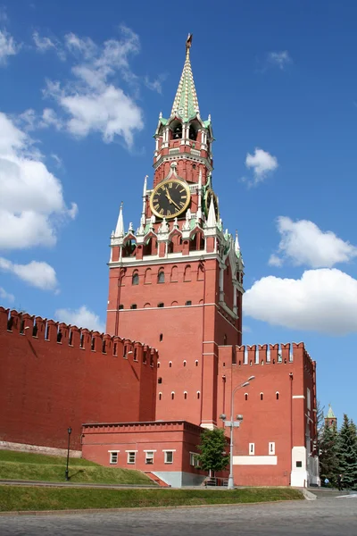 Spasskaya toren van het kremlin van Moskou, Rusland. — Stockfoto