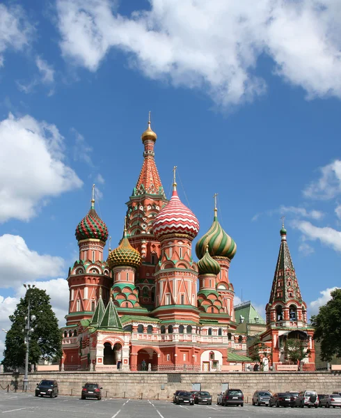 St Basiliuskathedraal op het Rode plein, Moskou, Rusland — Stockfoto