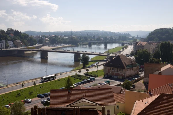 Widok z Miśni w Niemczech — Zdjęcie stockowe