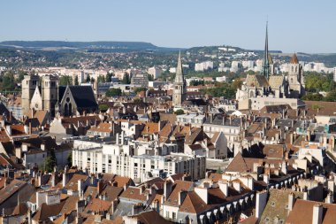 dijon şehir Fransa'nın havadan görünümü