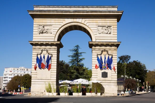 La puerta Guillaume en la plaza Darcy en Dijon, Francia Fotos de stock