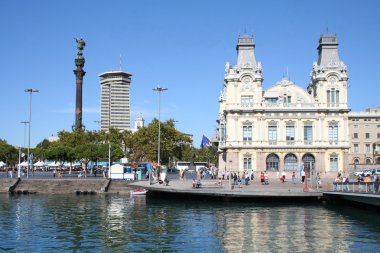 seaside Barselona manzarası.