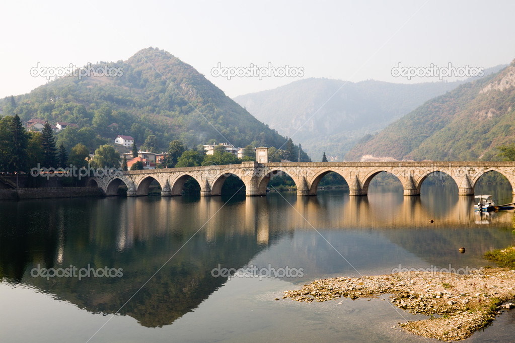 The Mehmed Pasha Sokollu bridge in Visegrad, Bosnia and Herzegov