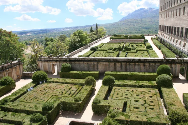 The Royal Monastery El Escorial, Spain. View at south-east surro — Stock Photo, Image