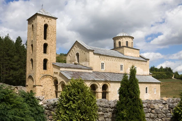 Biara Sopocani yang ortodoks di Serbia, Situs Warisan Dunia UNESCO — Stok Foto