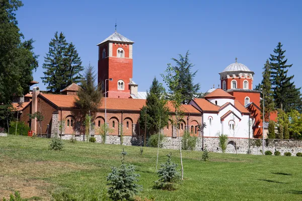 Православный монастырь Зика в Сербии — стоковое фото